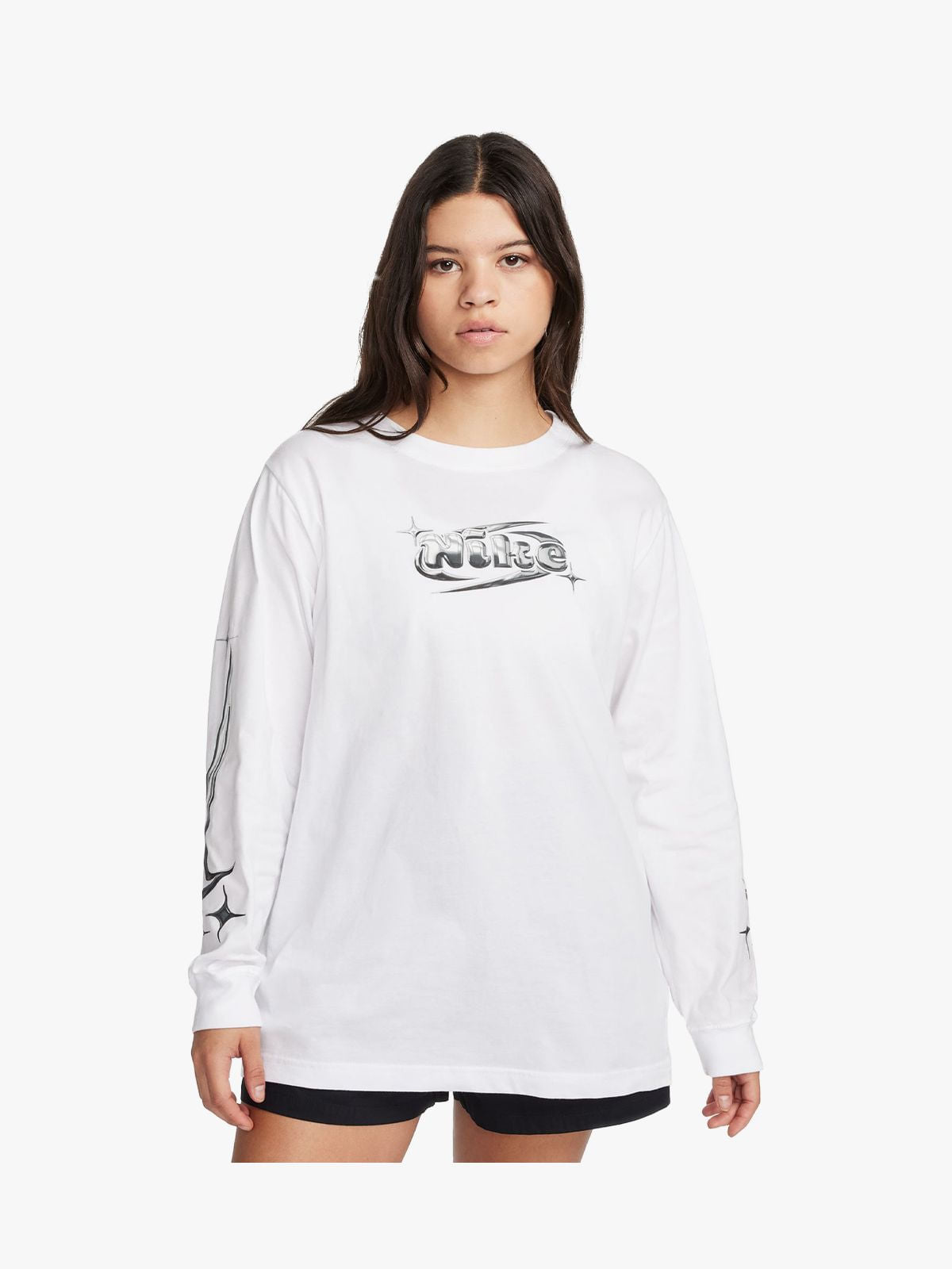 Nike Women's NSW Long Sleeve White T-shirt